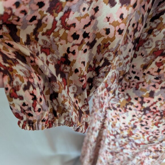 Soya Concept Minea Button Down Maxi Dress Long Sleeves Berry Blend Size XS - Picture 5 of 15